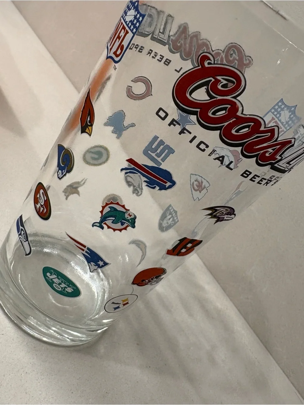 NFL x Coors Light Collectible Pint Beer Glass